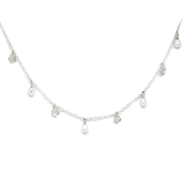 Spring Collection Silver Necklace with Pearls – Handcrafted by Agnes Veski by Agnes Veski Jewellery at www.brixbailey.com