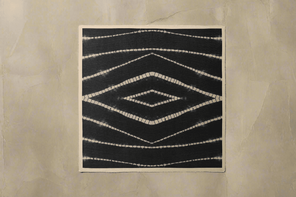 Charcoal Shibori Silk Beach Wrap Scarf