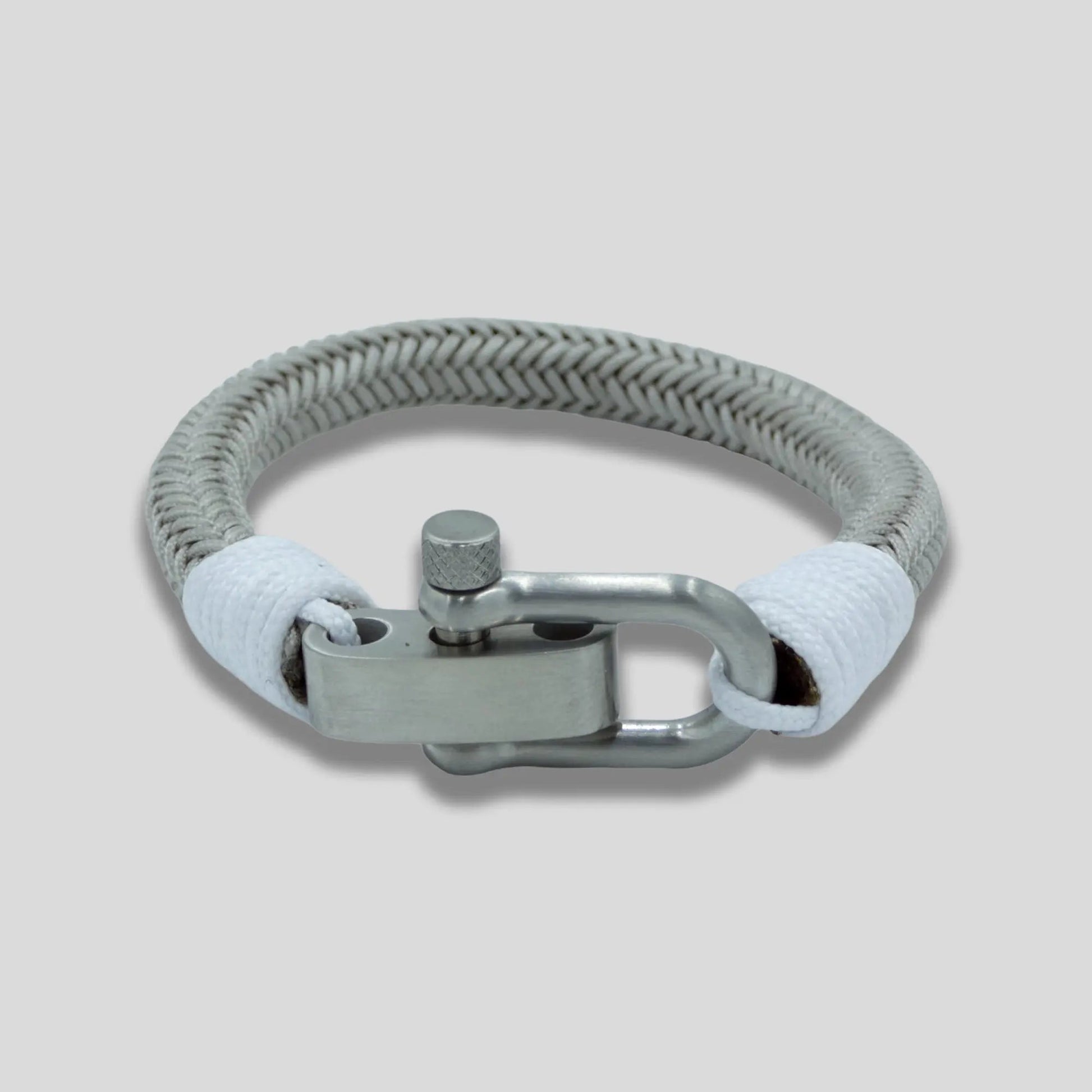 Stainless Steel Brushed Silver Rope Bracelet