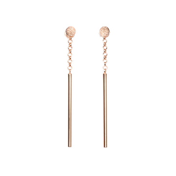 MyaMoon Trendy Long Drop Earrings – Customizable & Elegant by MyaMoon at www.brixbailey.com