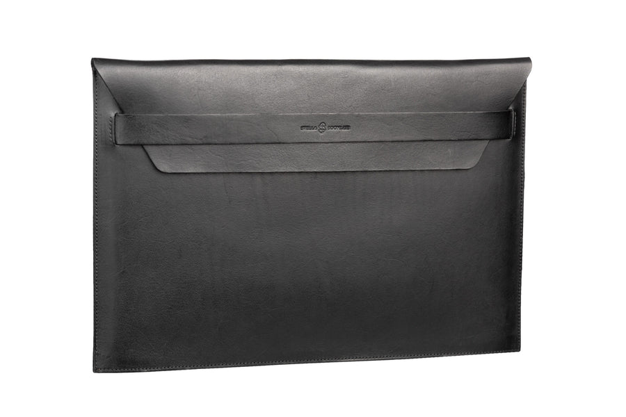 Sophisticated Leather Laptop Sleeve – Eco-Friendly & Customizable by Stella Soomlais at brixbailey.com