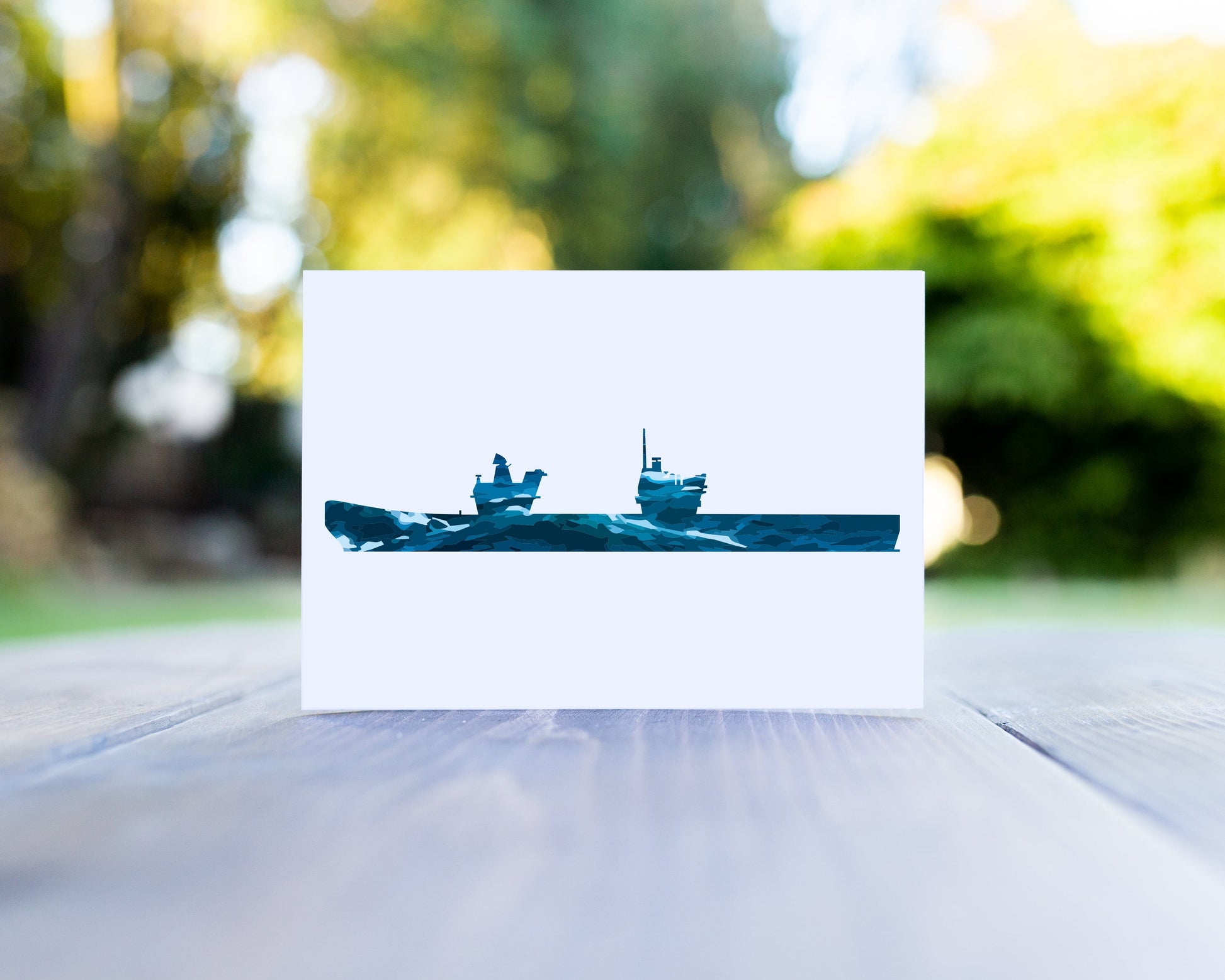 Stormy Seas Queen Elizabeth Class Greeting Card