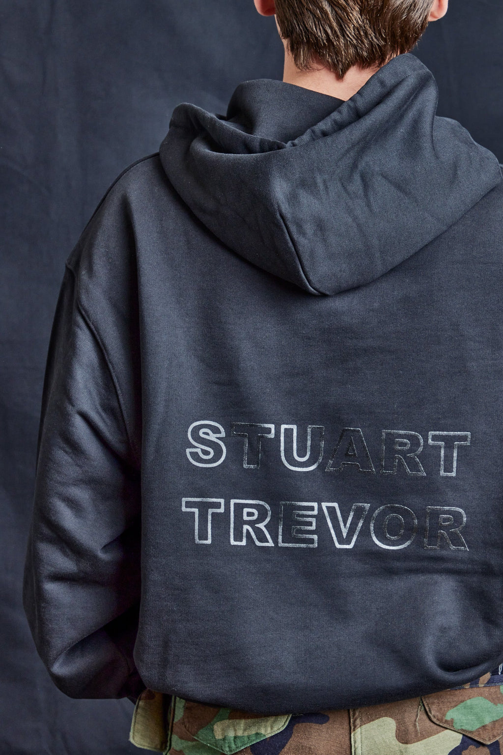 ST Hoodie in Black with Black Logo