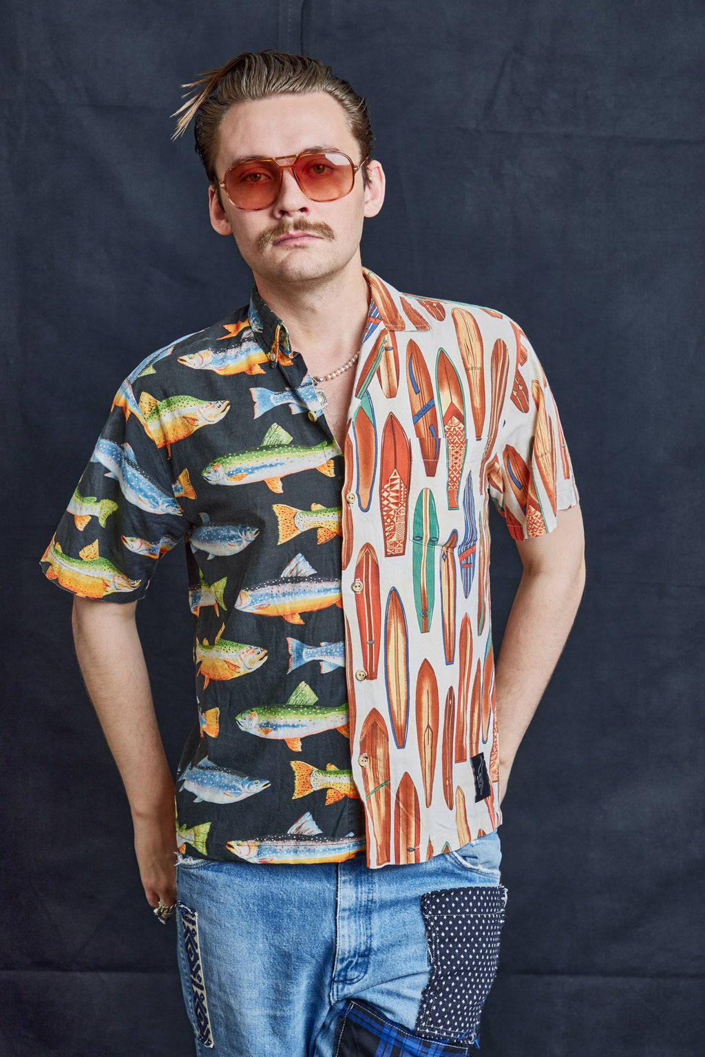 50/50 Hawaiian Shirt - Boards and Bass