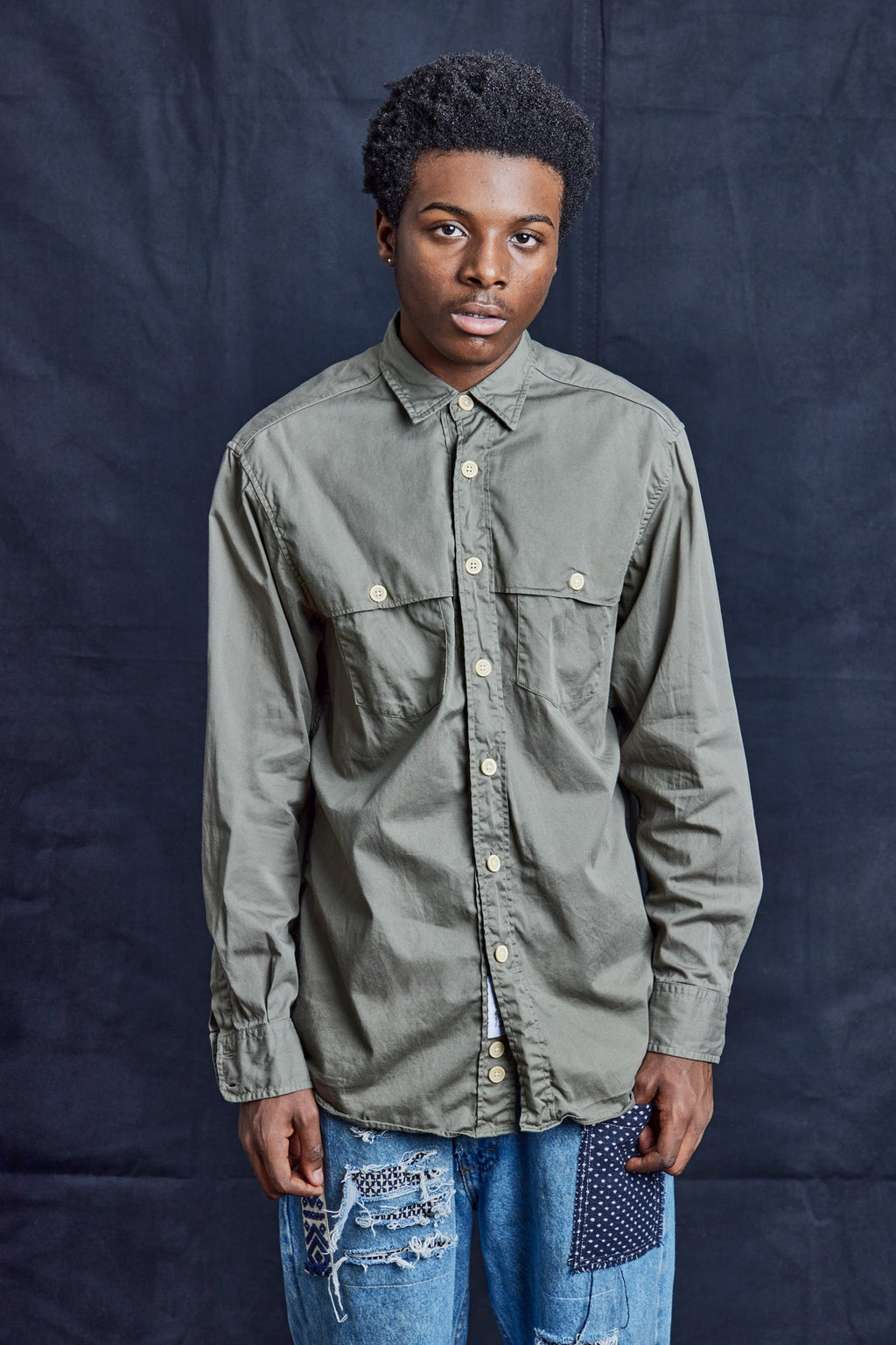 Khaki Tailored Shirt