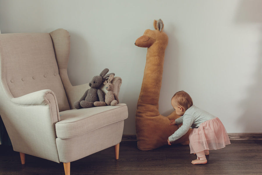 Handmade Giant Super Soft Alpaca Toy - Comfy Pillow & Stylish Room Decor by Kai aš mažas buvau at www.brixbailey.com