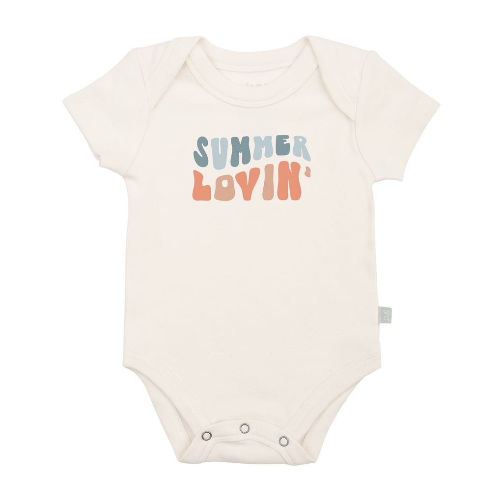 Graphic Summer Bodysuit in Organic Cotton