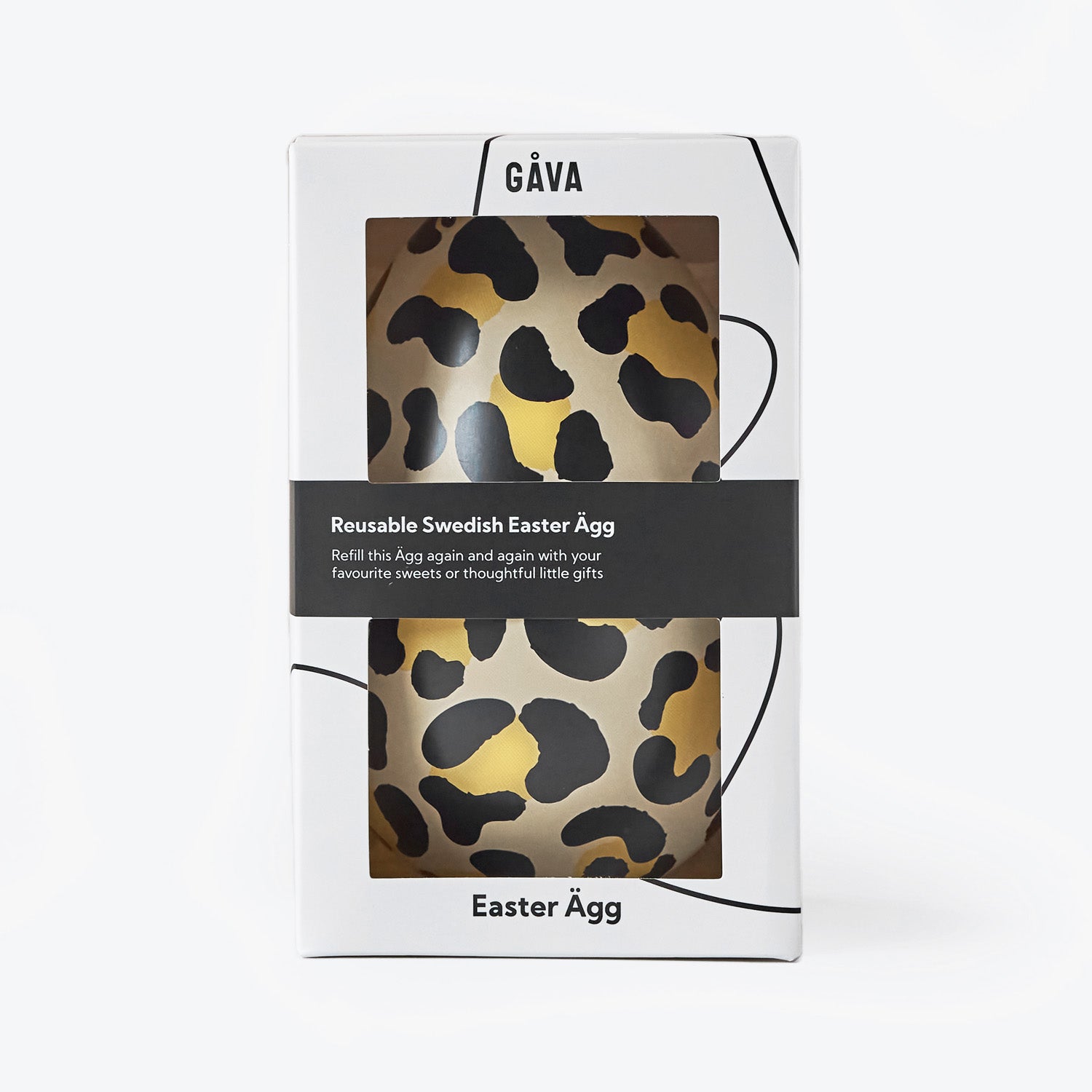 Jaguar Reusable Easter Egg Tin with Swedish Sweets