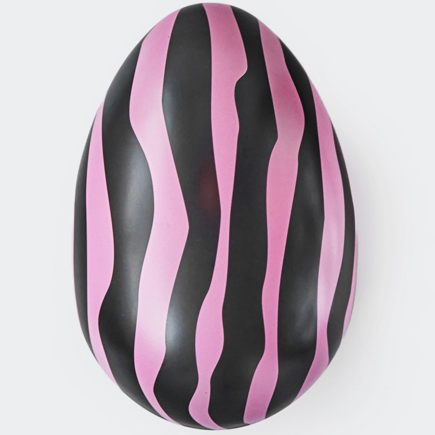 Zara Pink and Black Striped Reusable Easter Egg
