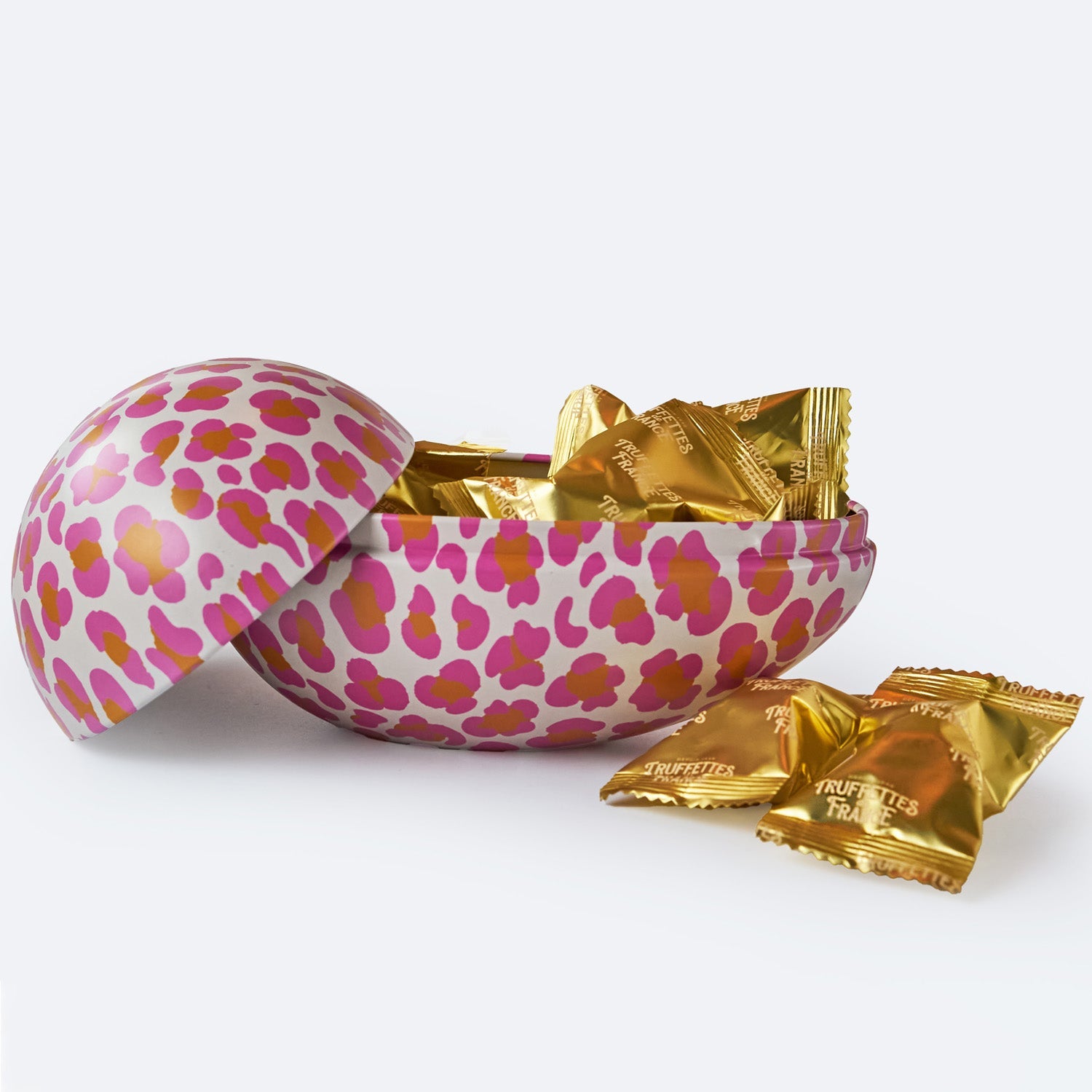 Lola Reusable Easter Egg in Pink Leopard Print