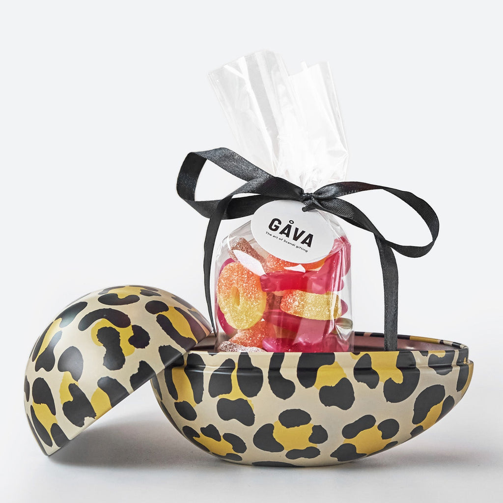 Jaguar Reusable Easter Egg Tin with Swedish Sweets