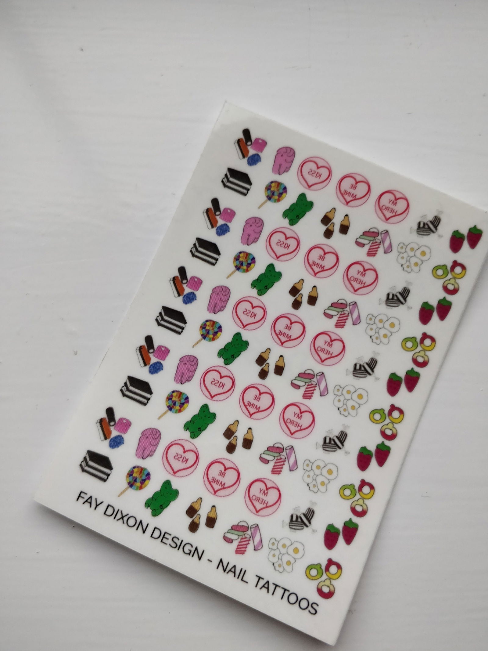 Sweets and Candy Nail Tattoos