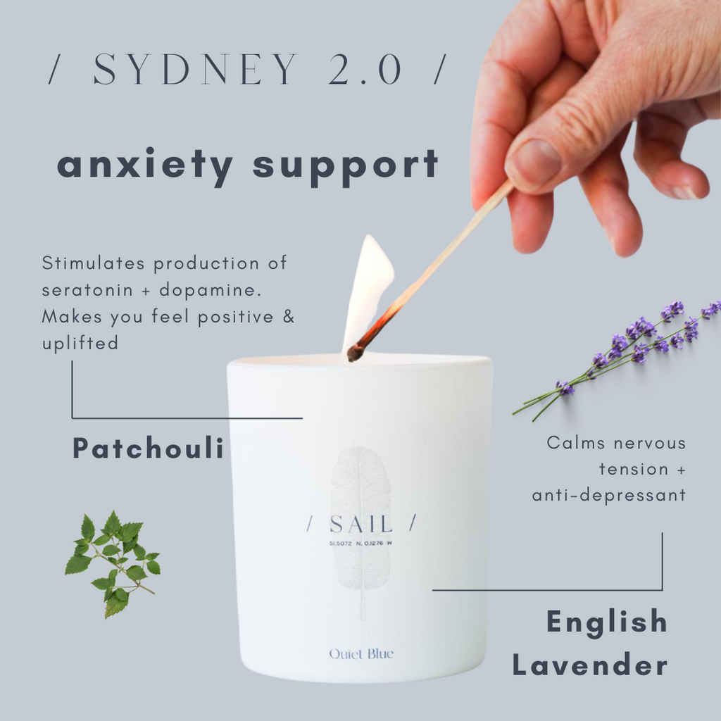 SYDNEY 2.0 Patchouli + English Lavender Wellbeing Candle