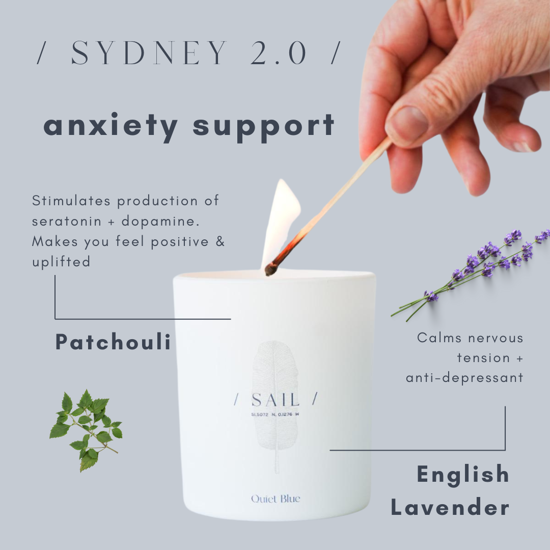 SYDNEY 2.0 Patchouli + English Lavender Wellbeing Candle