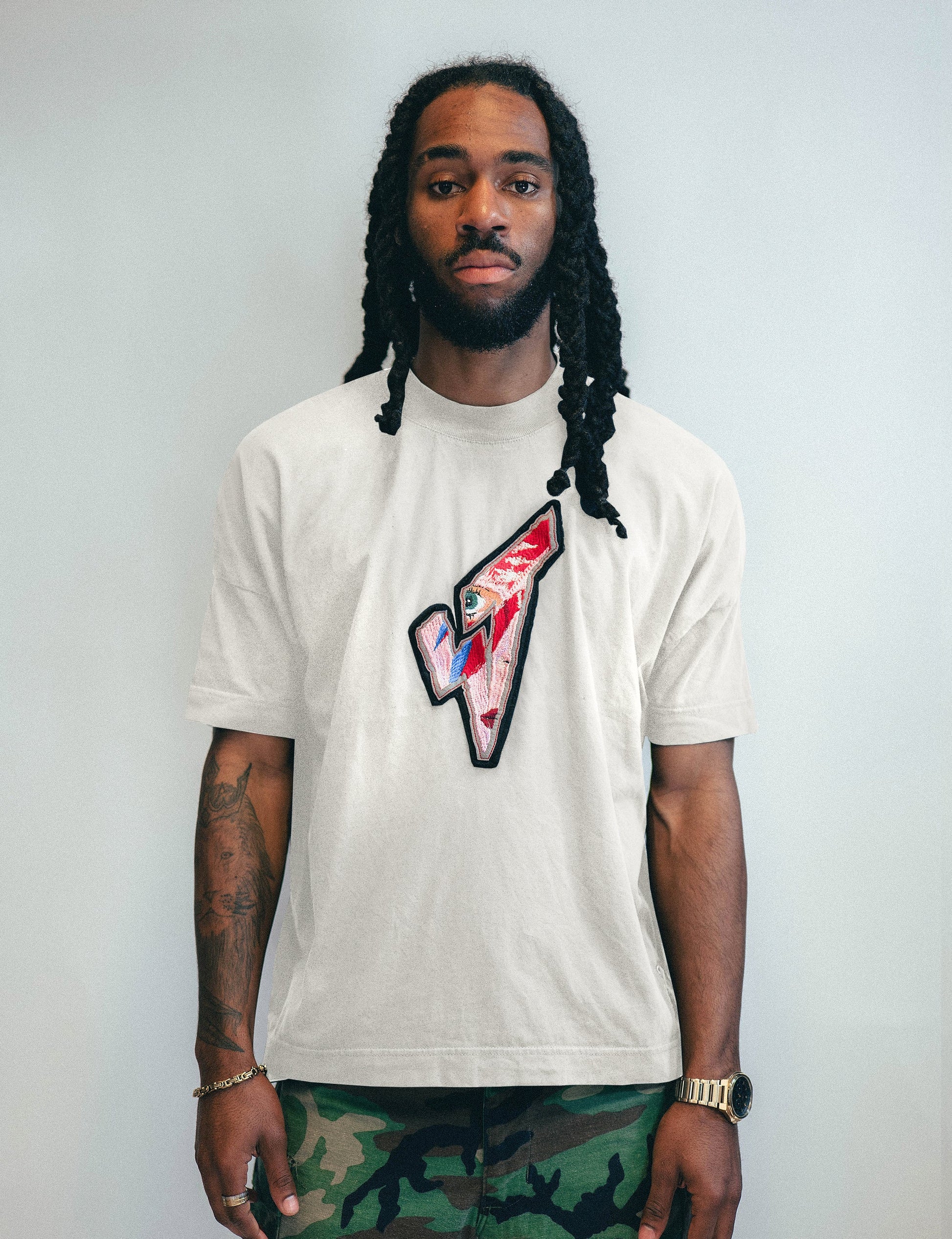 ST Aladdin Sane T-Shirt in Ecru