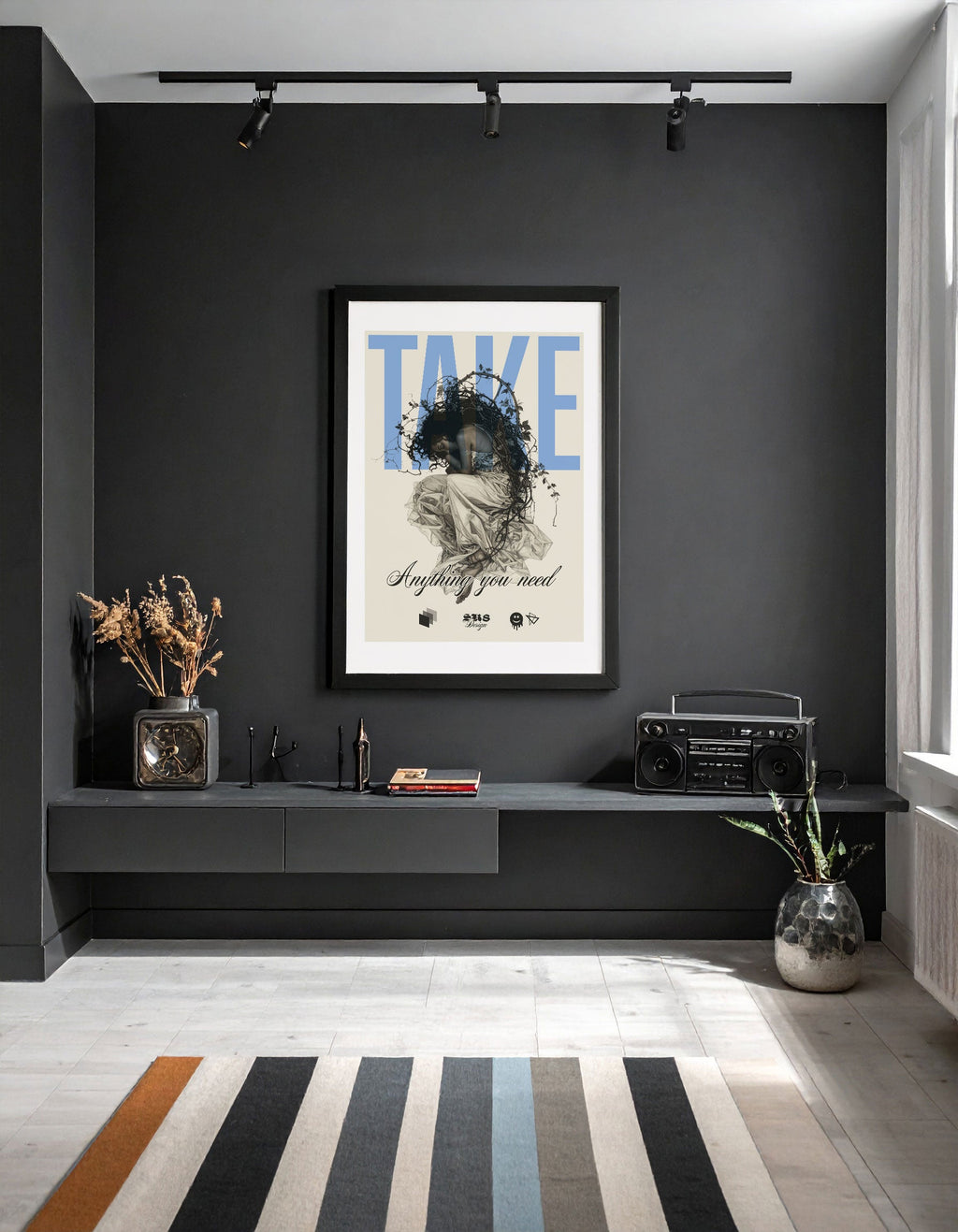 Take Art Print – Surreal Emotional Portrait