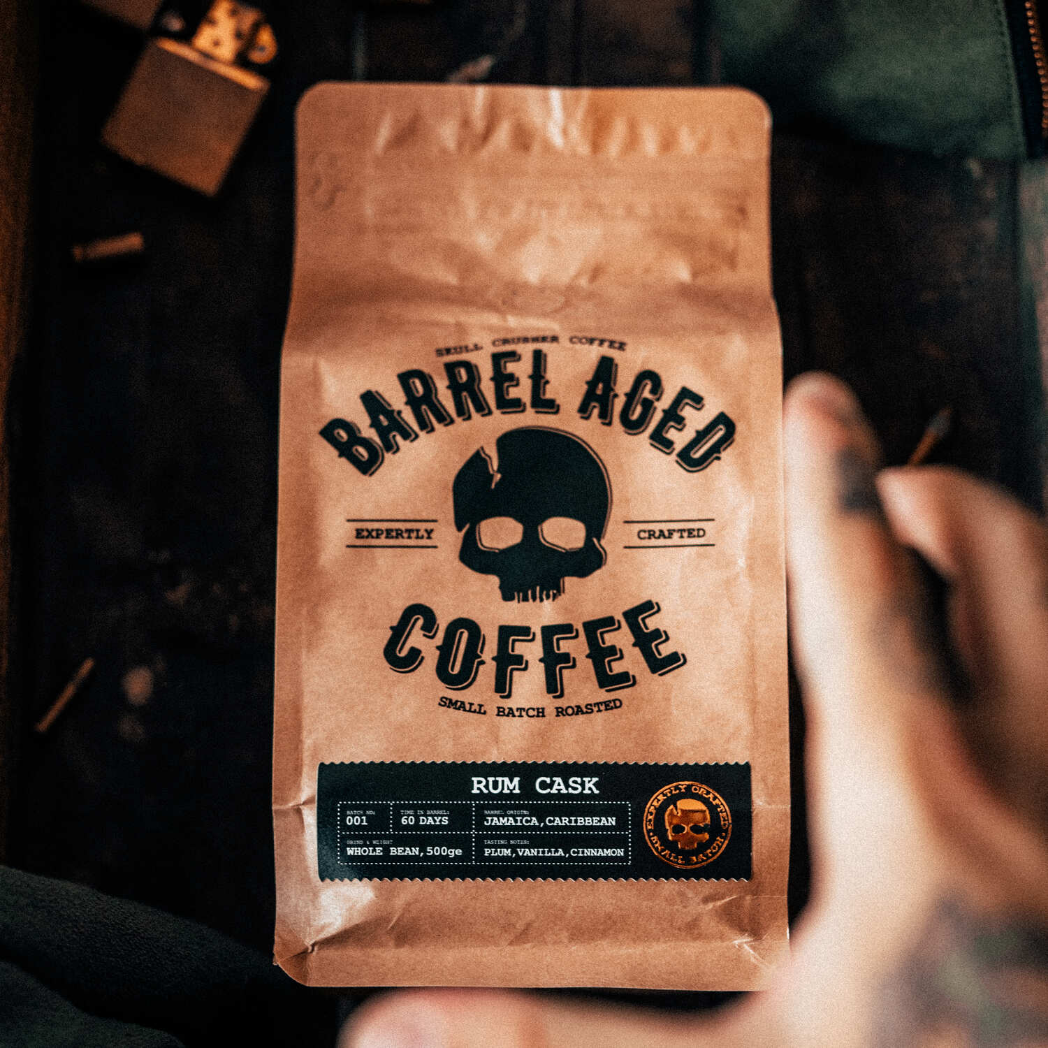 Barrel Aged Skull Crusher Coffee