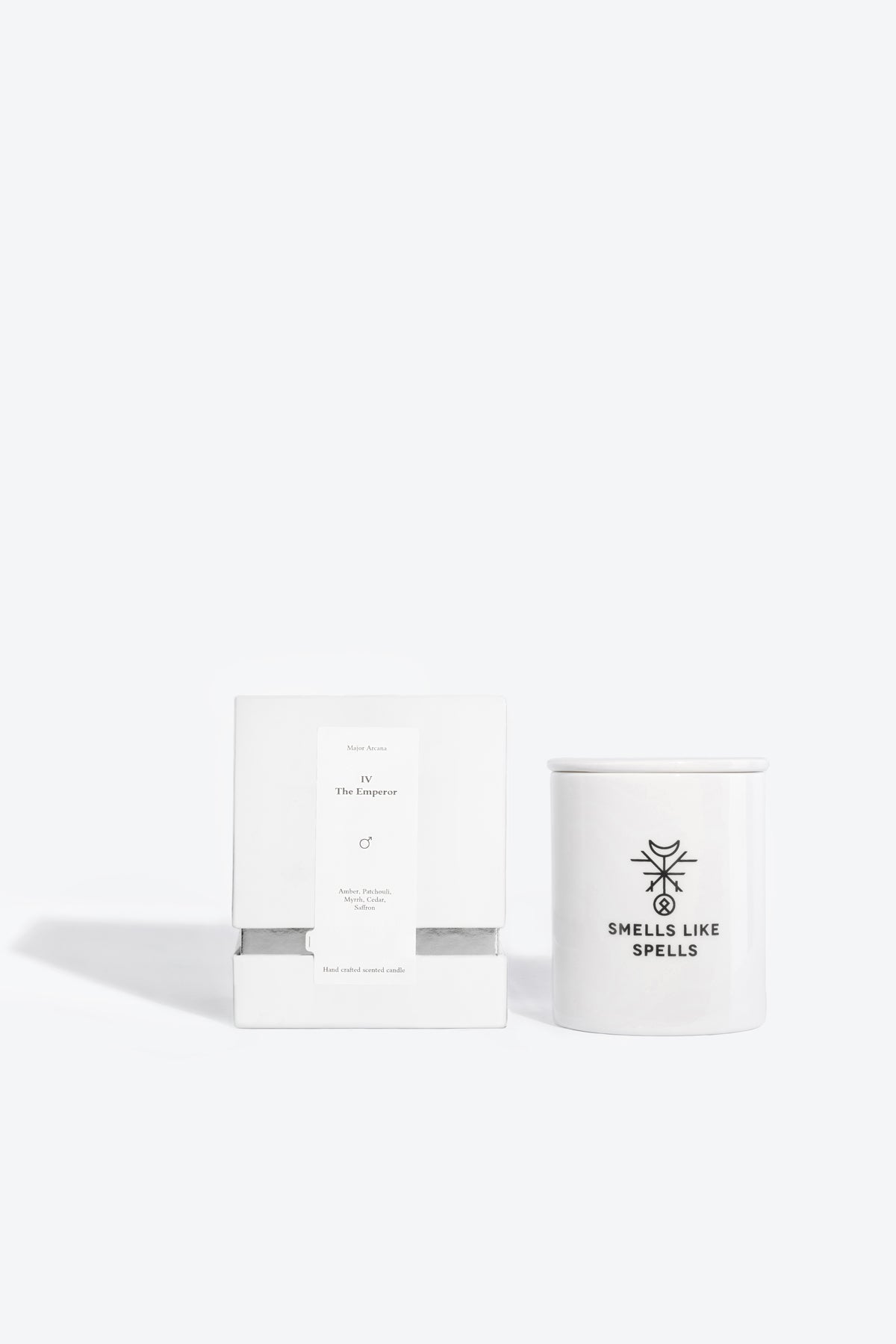 The Emperor Tarot Candle – Cedar & Myrrh Scented Aroma for Balance by Smells Like Spells at www.brixbailey.com