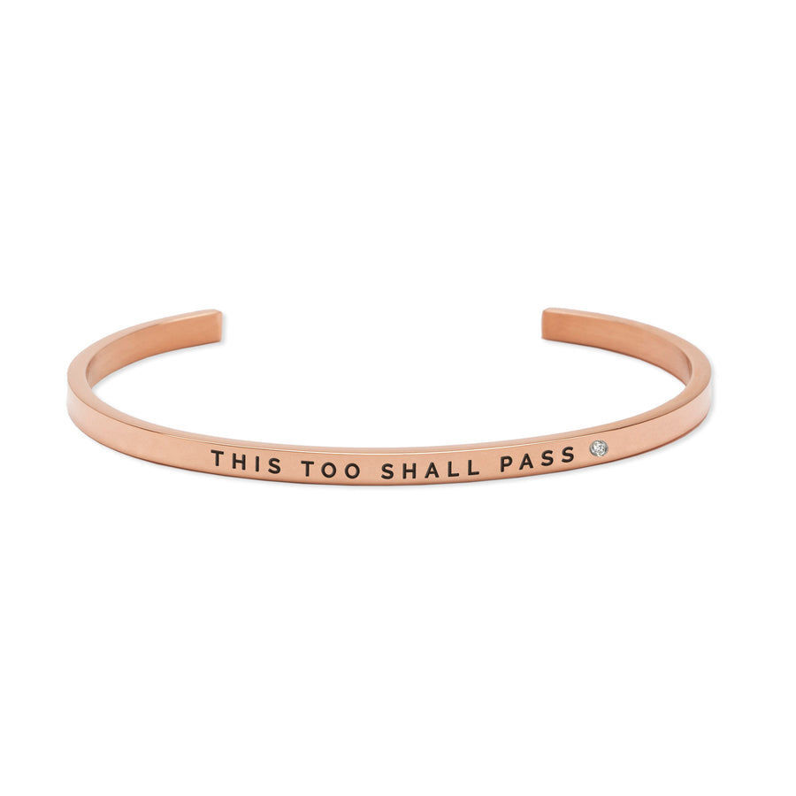 This Too Shall Pass Bracelet – Adjustable & Inspirational by Olla at www.brixbailey.com