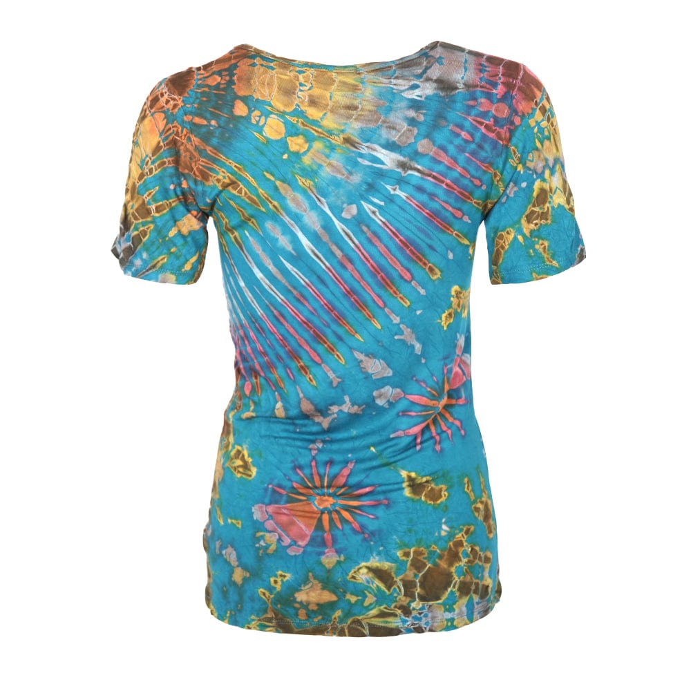 Tie Dye Jersey T-Shirt in Rayon Stretch