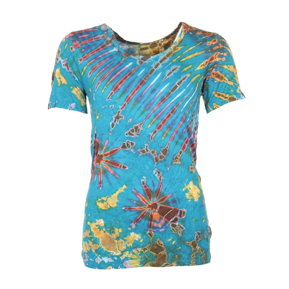 Tie Dye Jersey T-Shirt in Rayon Stretch