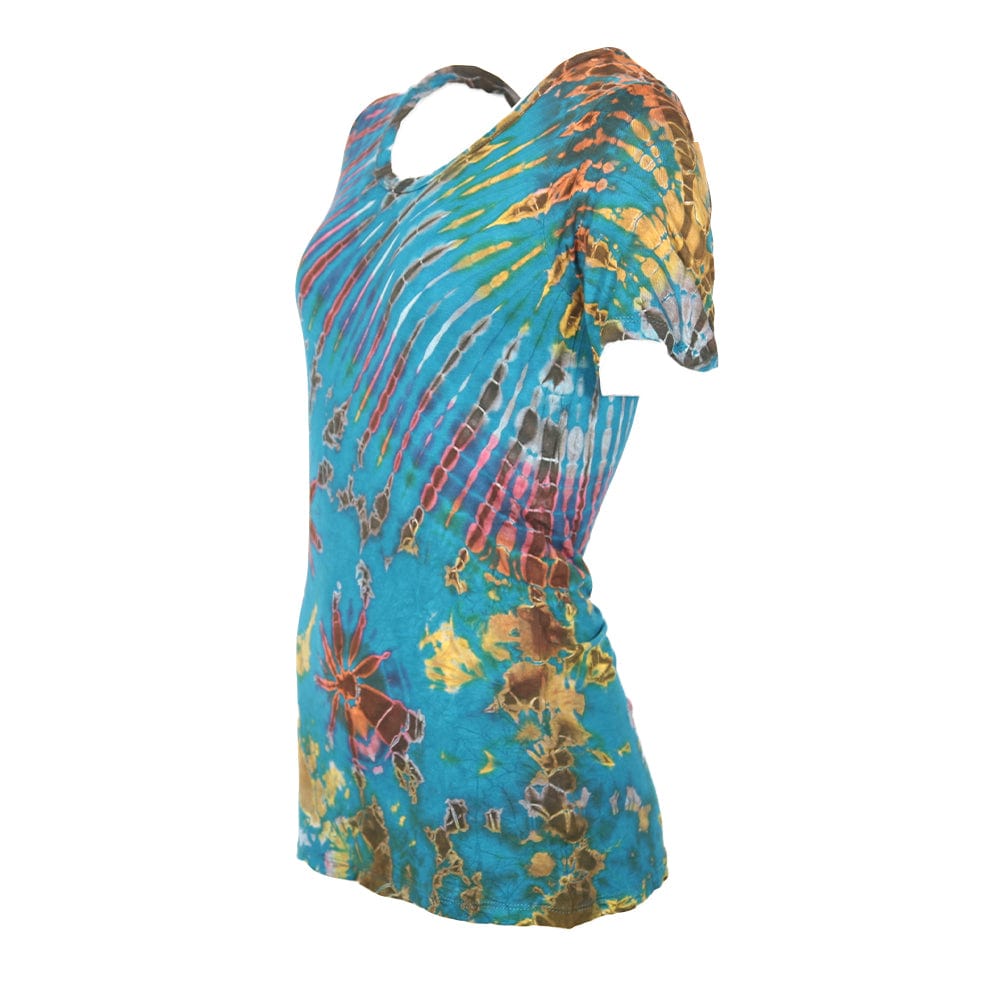 Tie Dye Jersey T-Shirt in Rayon Stretch