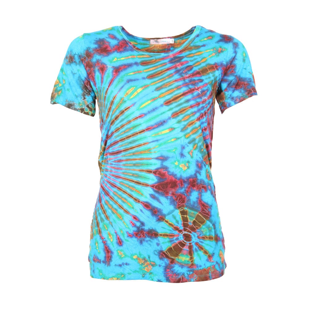 Tie Dye Jersey T-Shirt in Rayon Stretch