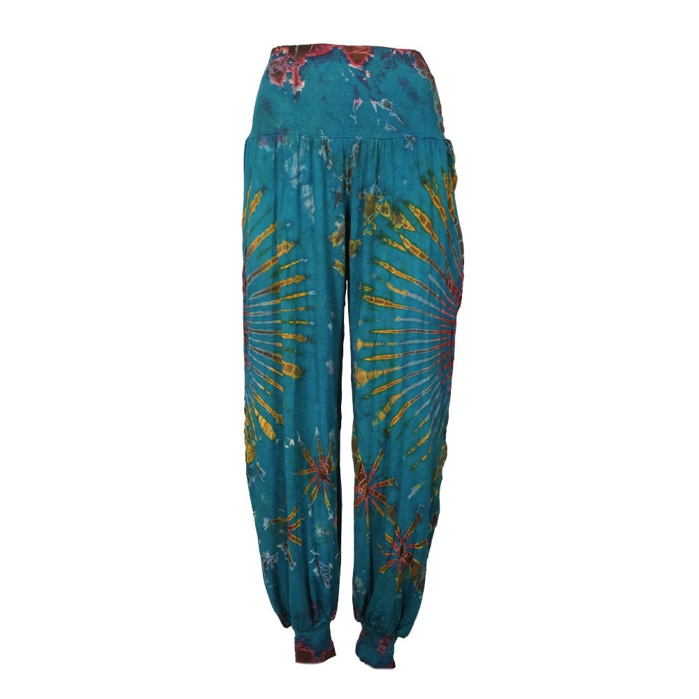 Tie Dye Jersey Harem Pants with Pockets