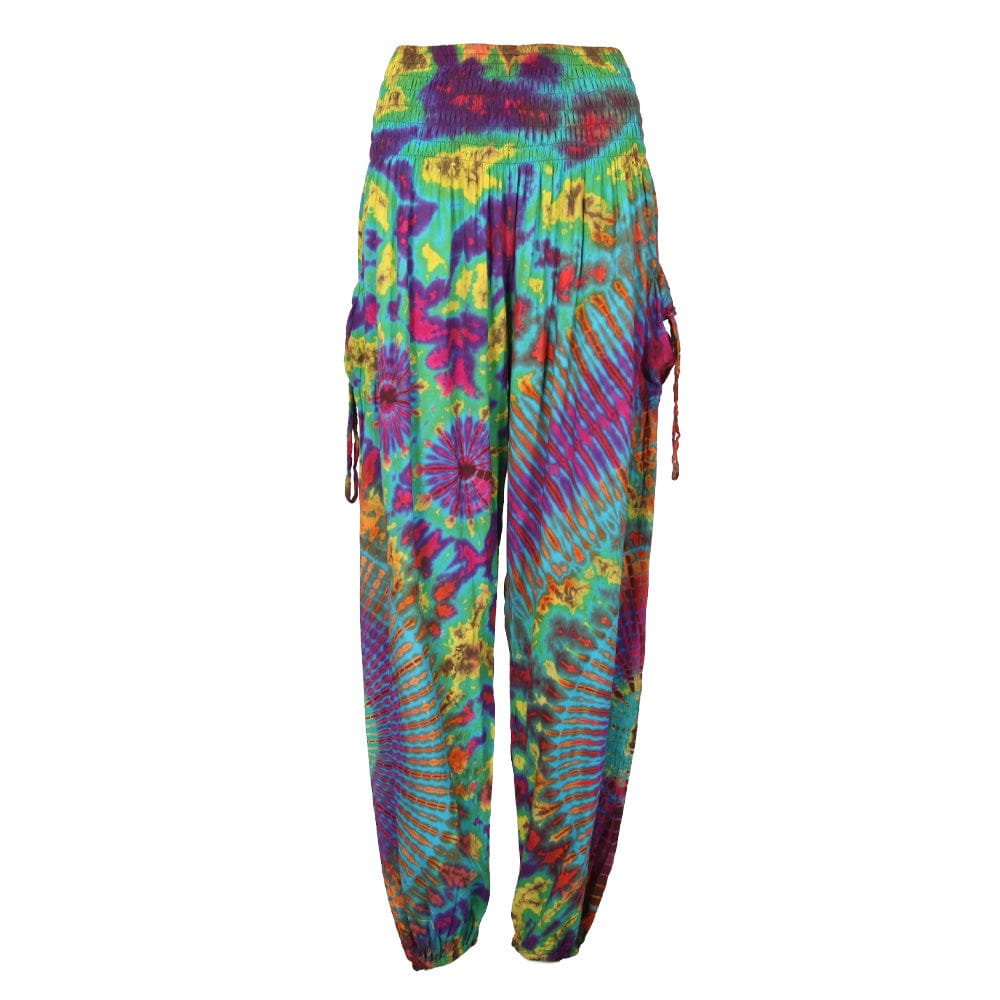 Tie Dye Harem Cargo Pants