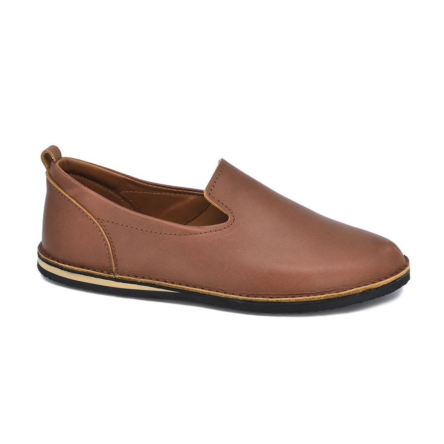 TOKU Londons: Enhanced Classic Leather Moccasins with Breathable Insole & Cork Comfort - Made in Estonia by Omaking at www.brixbailey.com