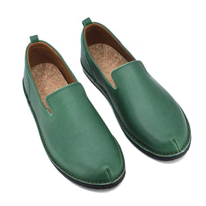 TOKU Classic Moccasin Shoes - Enhanced Comfort with Leather & Cork - Handmade in Estonia by Omaking at www.brixbailey.com