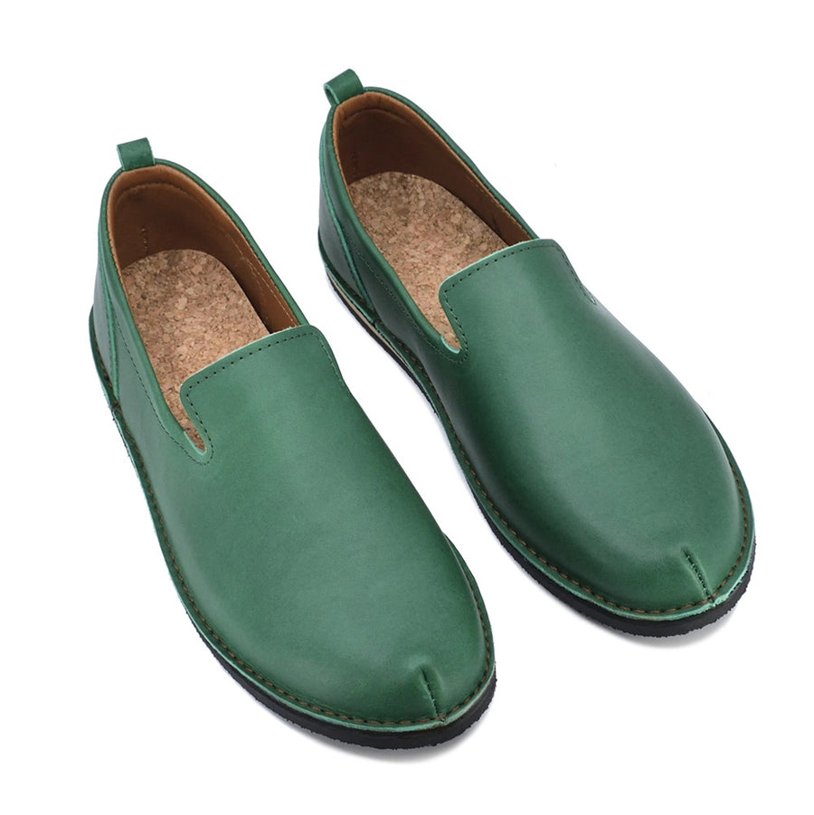 TOKU Classic Moccasin Shoes - Enhanced Comfort with Leather & Cork - Handmade in Estonia by Omaking at www.brixbailey.com