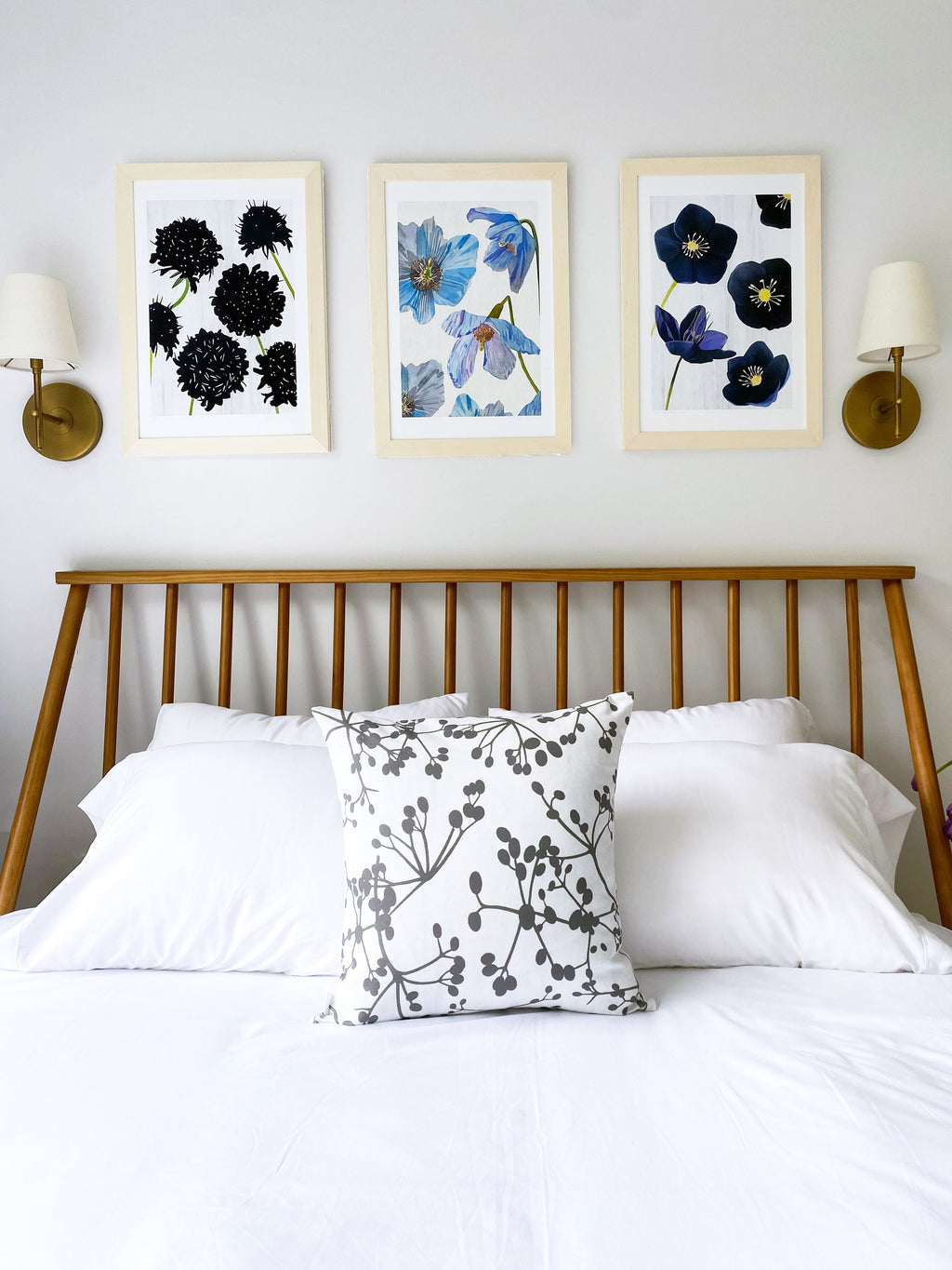 Black Hellebore on Snow Art Print