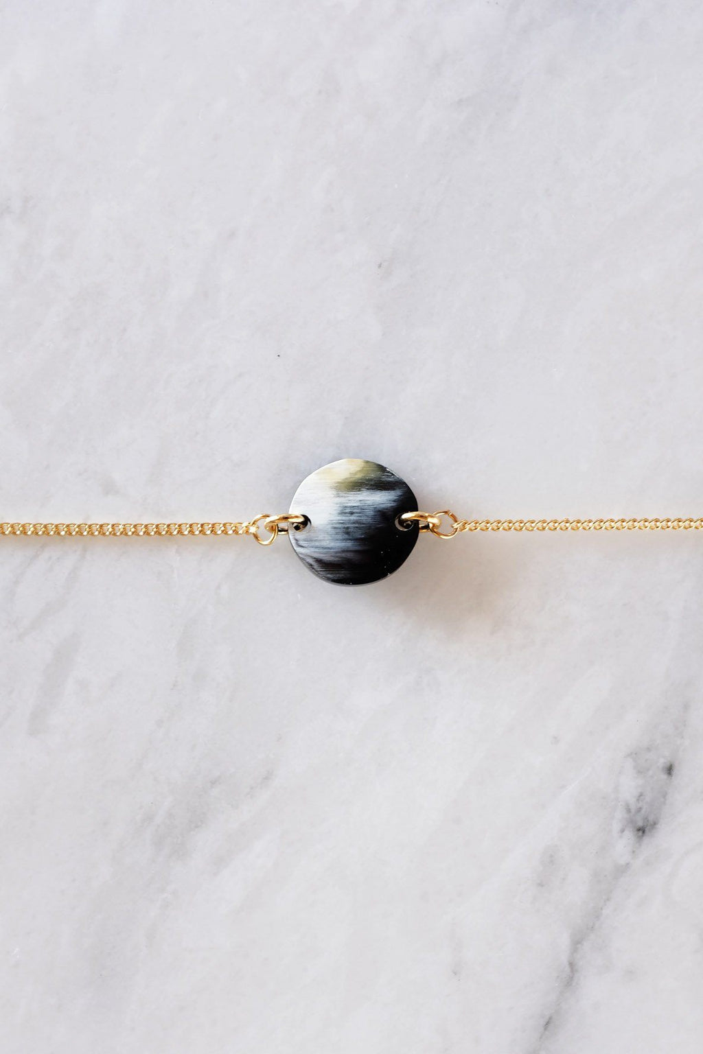 Dainty Buffalo Horn Charm Bracelet