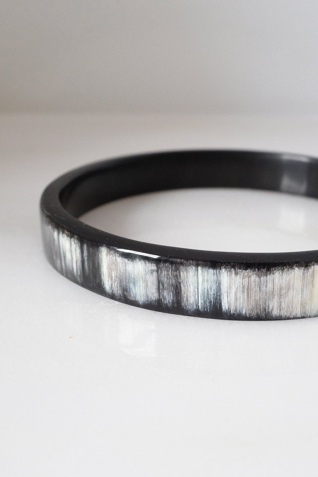 Minimalist Buffalo Horn Bangle Bracelet