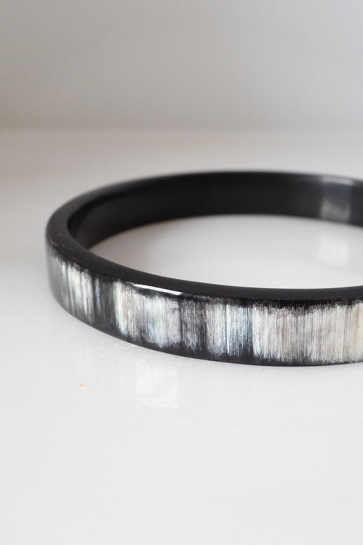 Minimalist Buffalo Horn Bangle Bracelet
