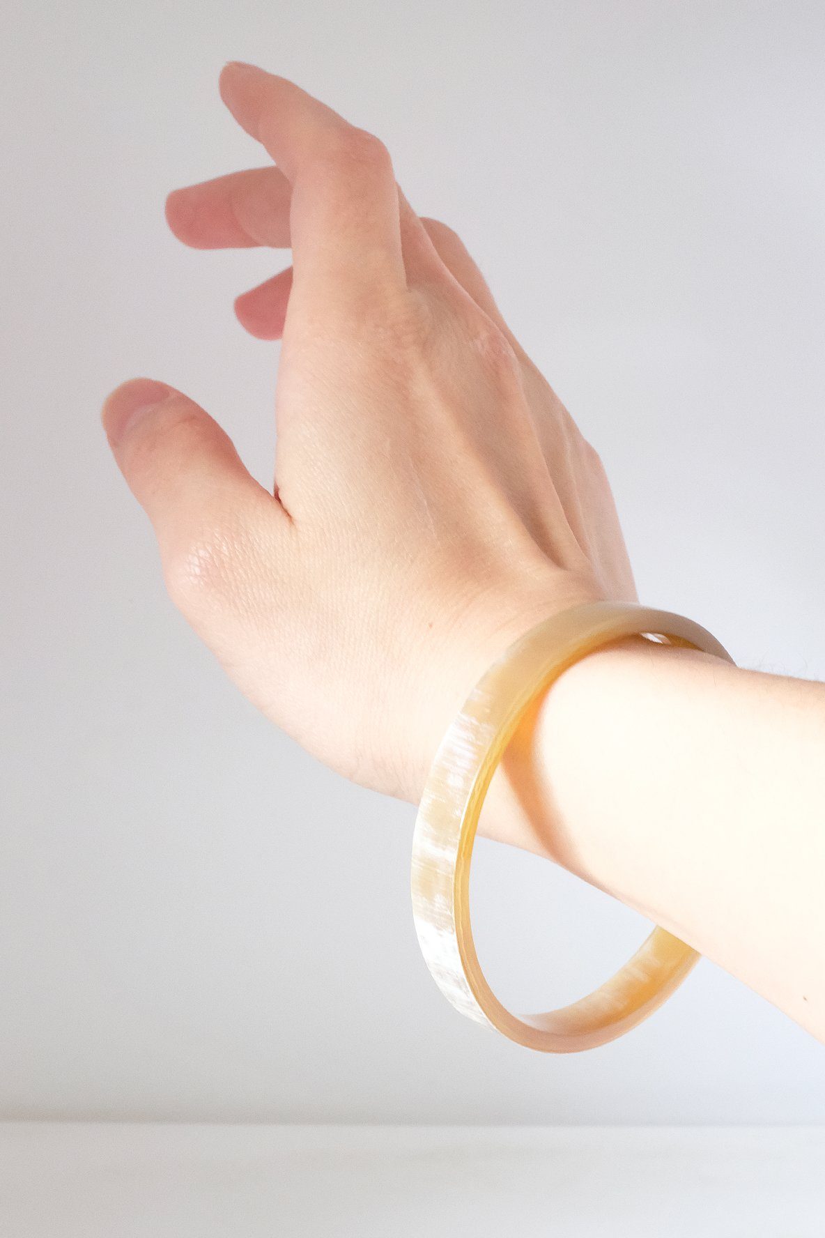 Minimalist Buffalo Horn Bangle Bracelet