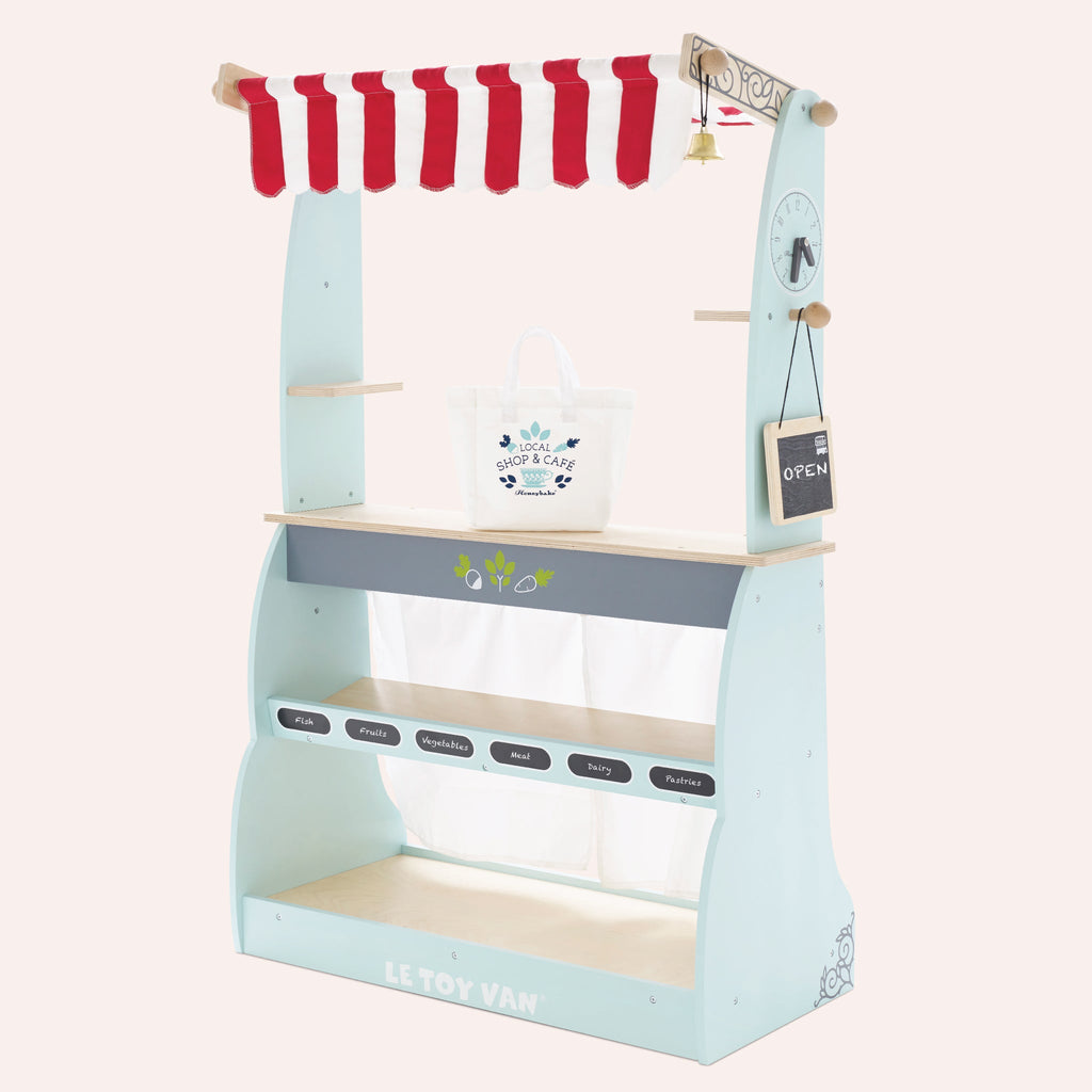 Reversible Wooden Shop and Cafe Market Stand