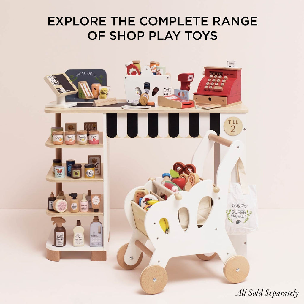 Wooden Grocery Set with Barcode Scanner