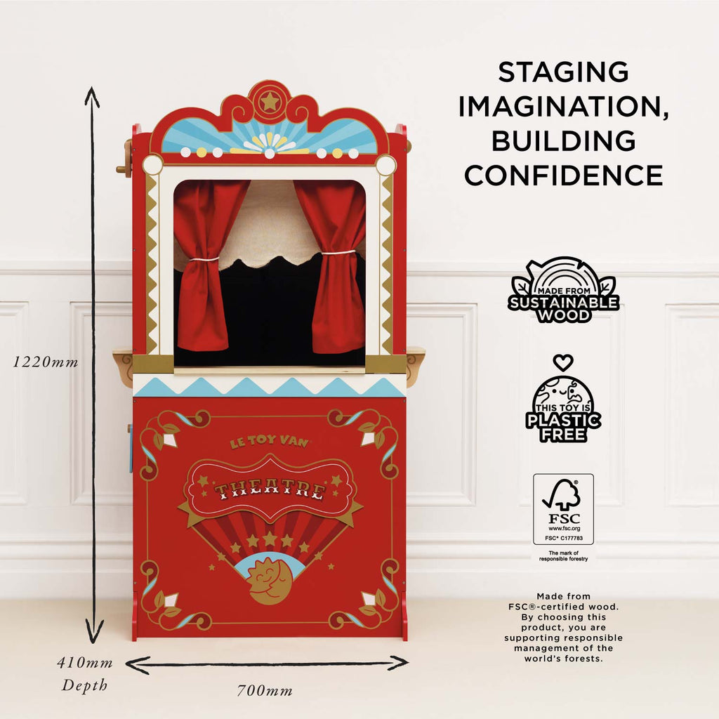 Retro Wooden Puppet Theatre