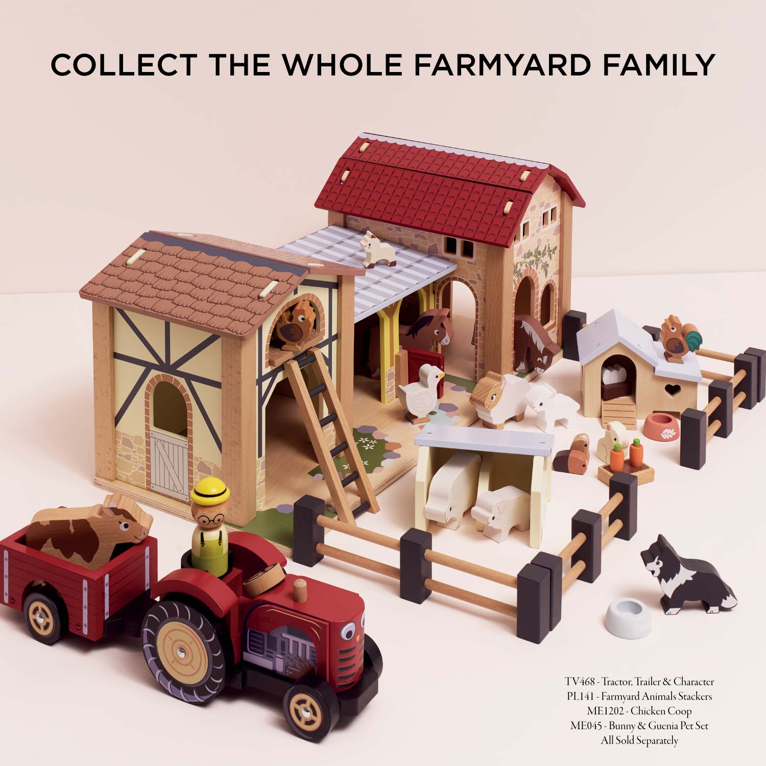 Wooden Farmyard Stables Playset