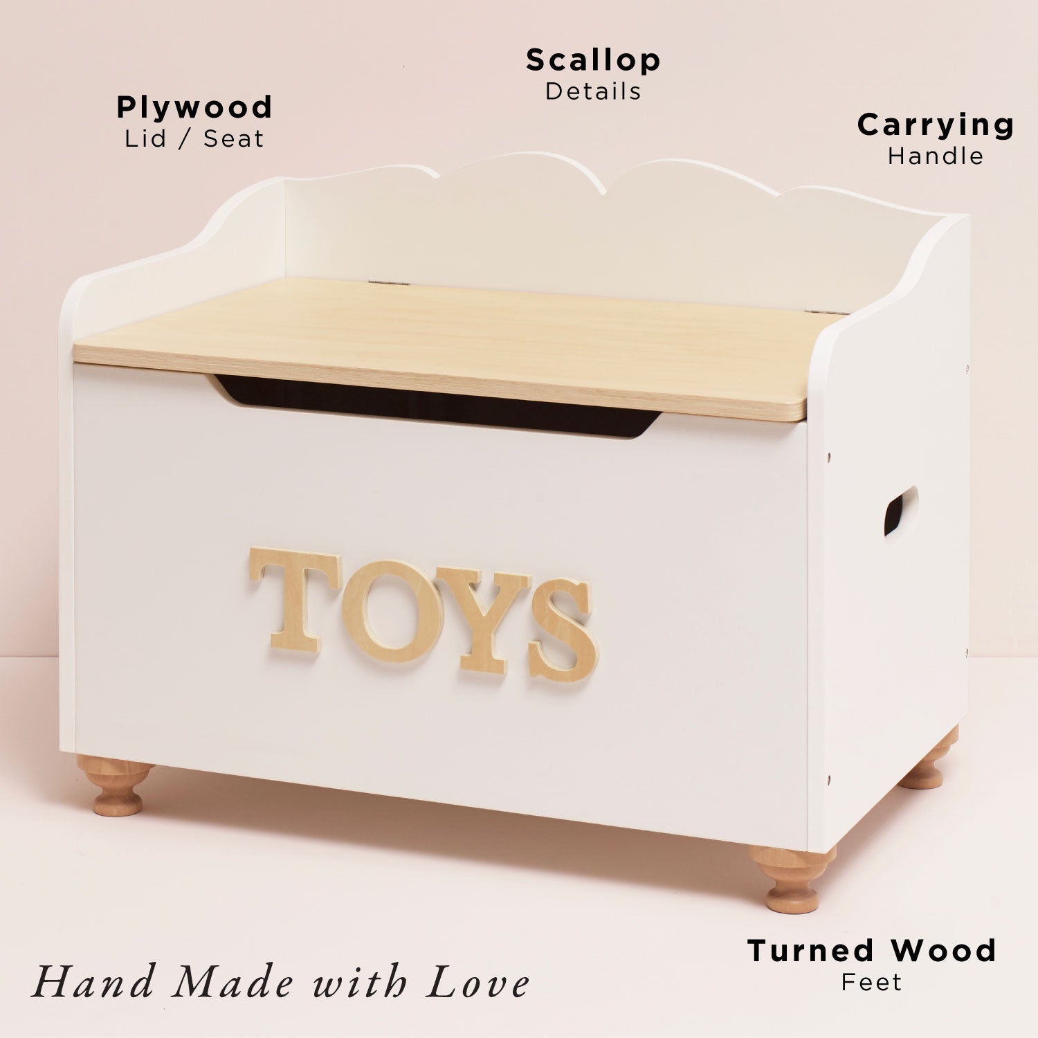 Classic Wooden Toy Chest
