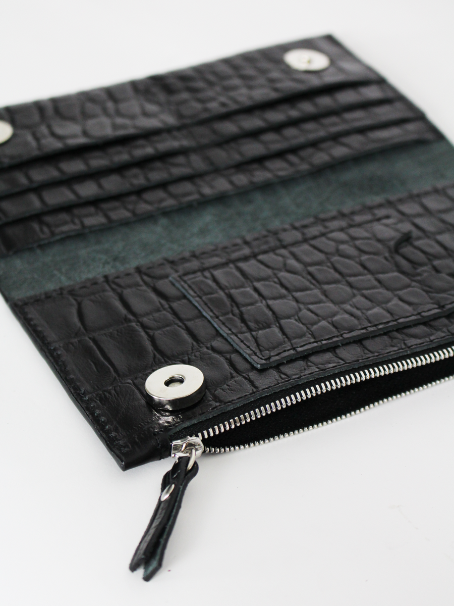 Lava Flow Leather Wallet – Handcrafted & Eco-Friendly Luxury by Lava flow at brixbailey.com