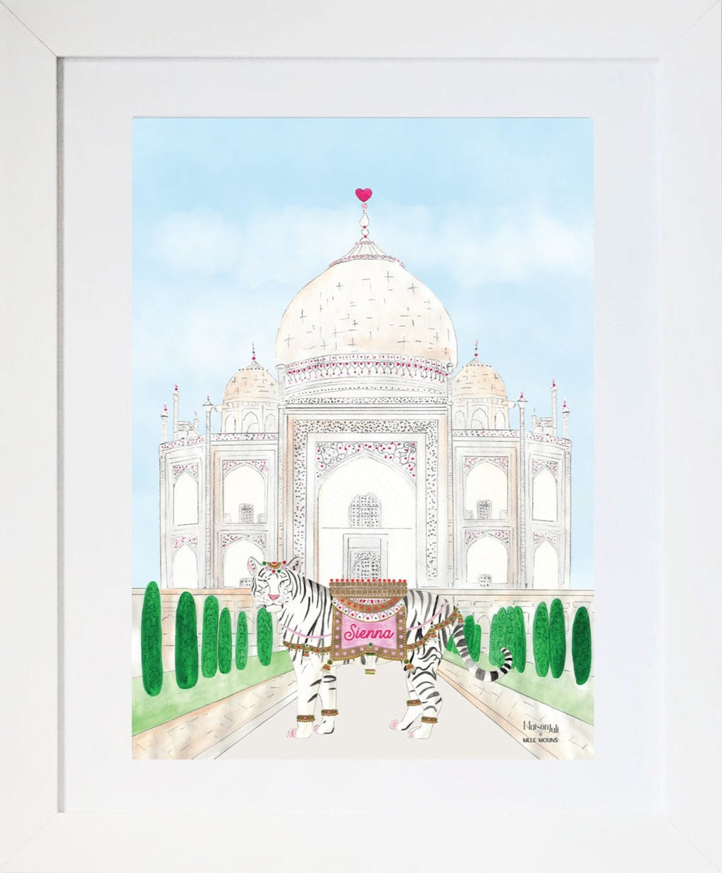 The tiger of the Taj Mahal for Girls
