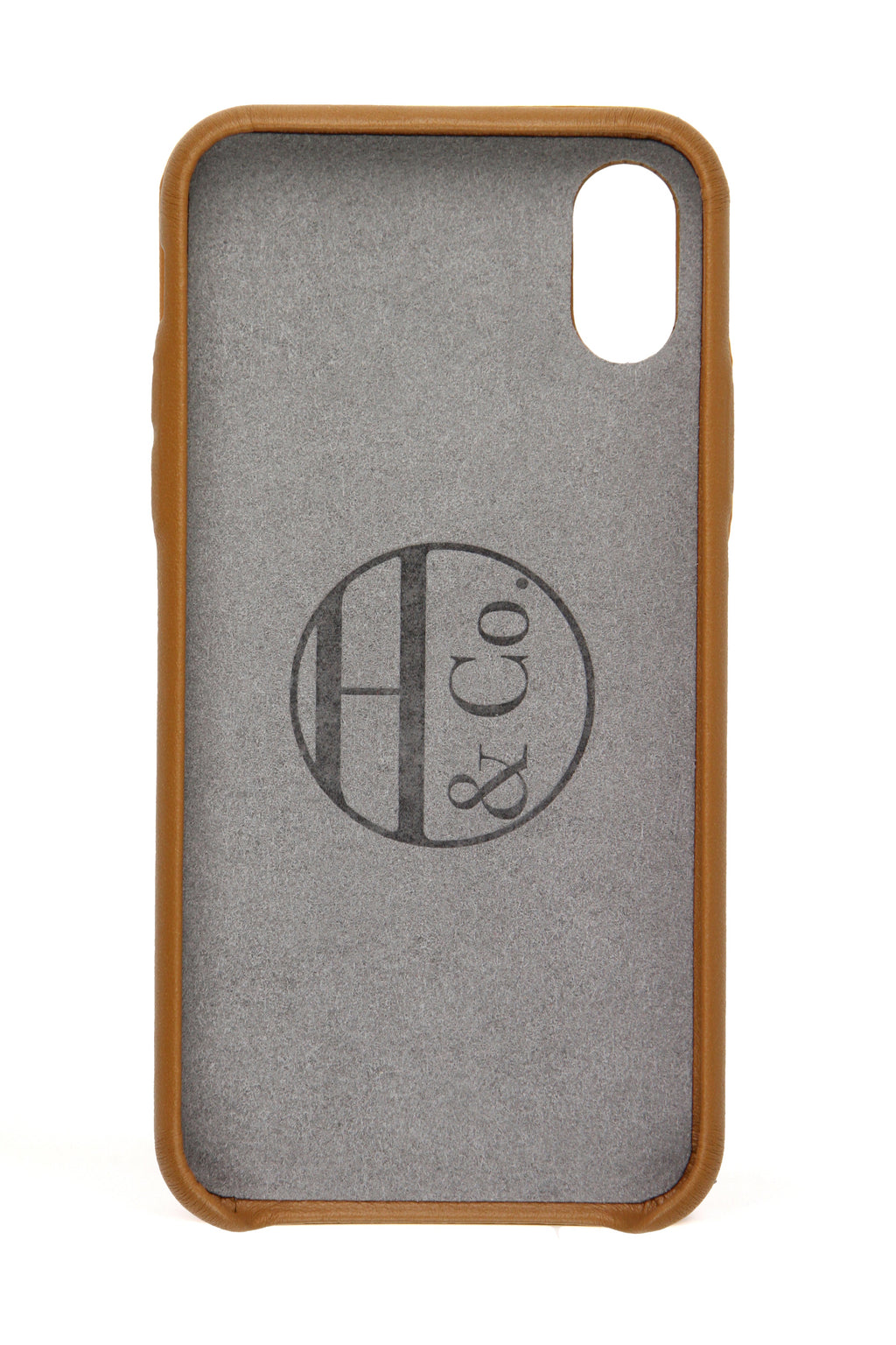 Tan Leather iPhone X Case