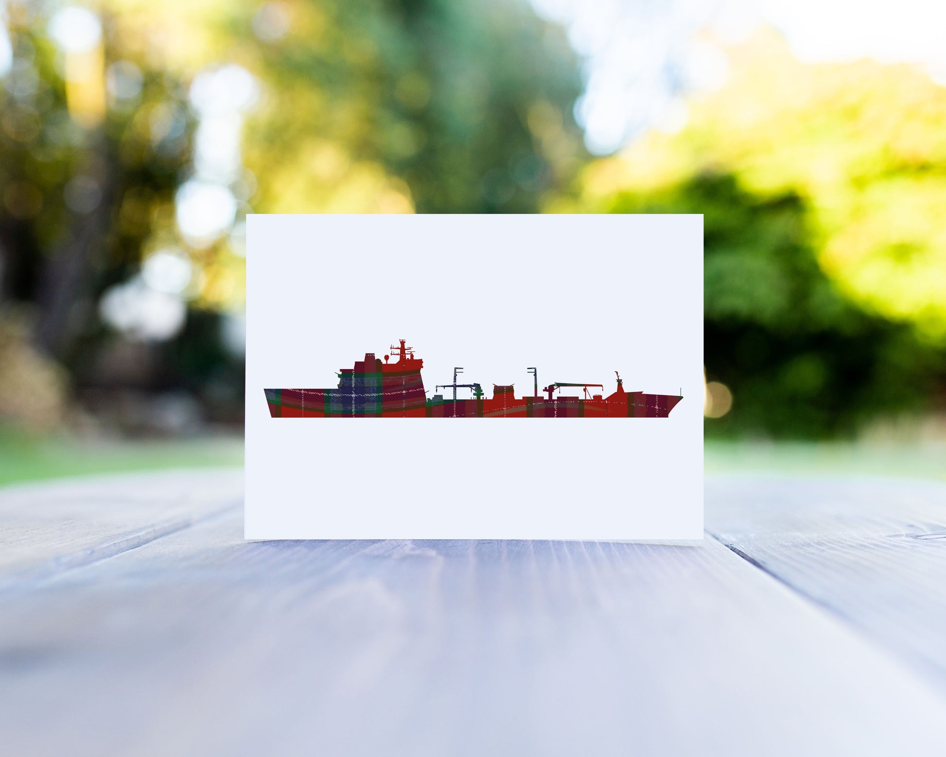 Inverclyde Tartan Greeting Card