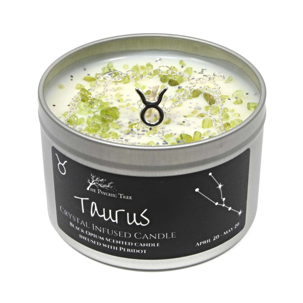 Taurus Crystal and Jewellery Scented Zodiac Candle