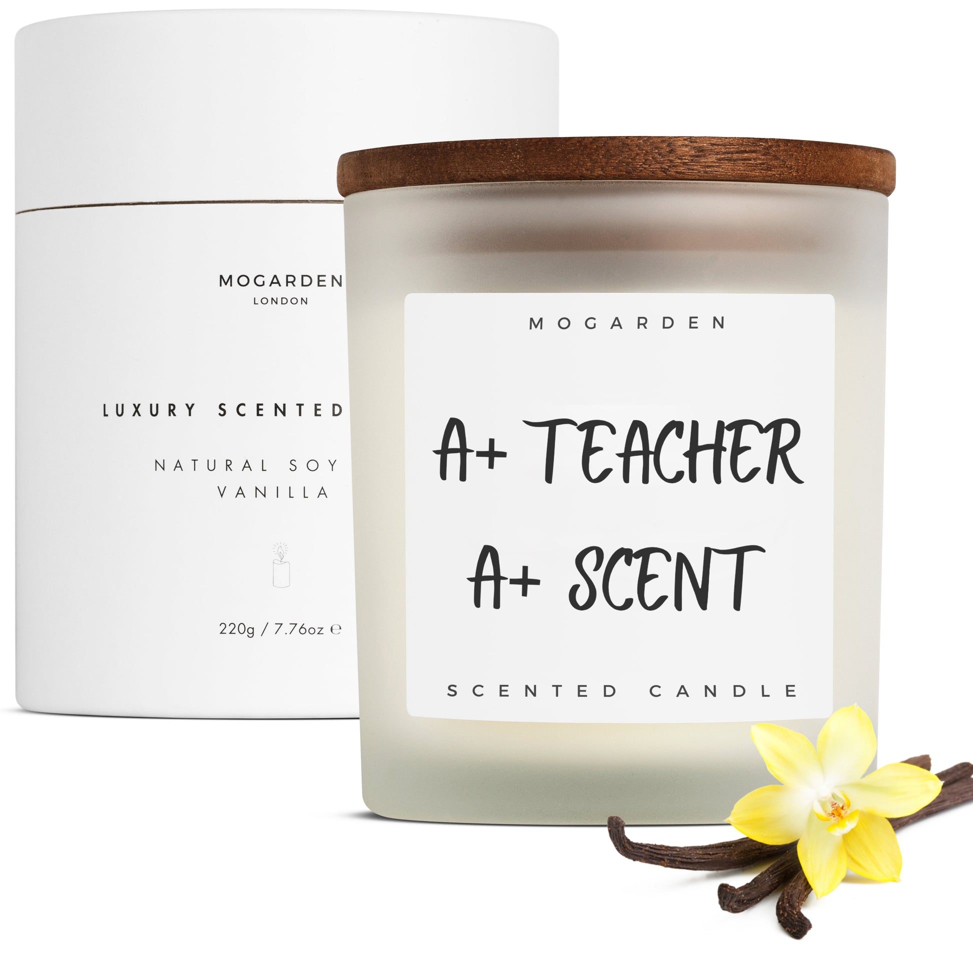 Teacher Candle Gift, Teacher Gifts, Teacher Leaving Gifts, Luxury Vanilla Scented Candle Soy 220g