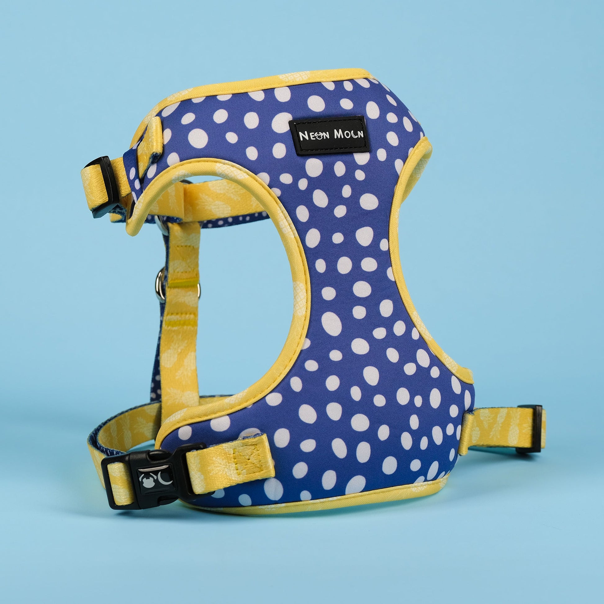 Minnie Mesh Harness in Blue Polka Dot and Yellow Pineapple