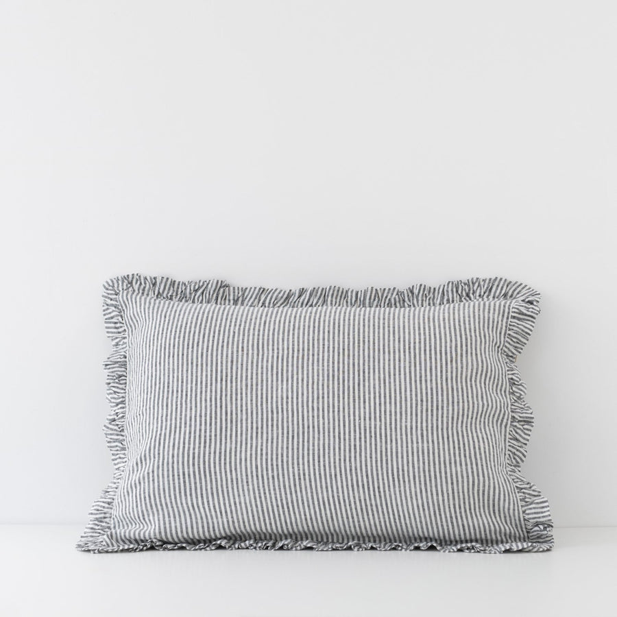 Romantic Frilled Linen Pillowcase – Handmade & Breathable by Linen Tales at www.brixbailey.com